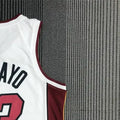 NBA Miami Hearts V-Neck White 75th Anniversary Jersey ADEBAYO#13 S-XXL