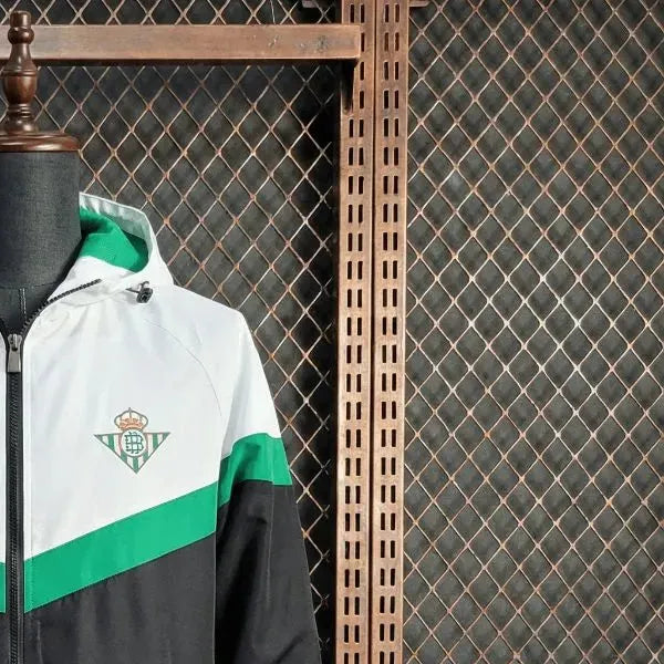 2026 Real Betis Black and White Windbreaker Sport Unifom