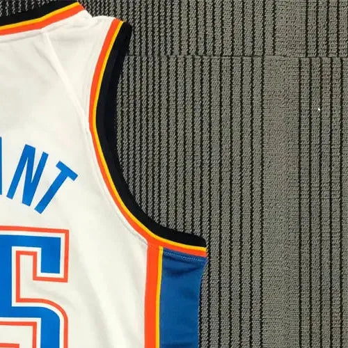 NBA Oklahoma City Thunder V-Neck White Jersey DURANT#35 S-XXL