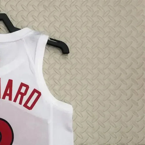 NBA Toronto Raptors V-Neck White Jersey LEONARD#2 S-XXL
