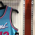 NBA Miami Hearts round neck Light Blue Jersey ADEBAYO#13 S-XXL