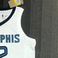 NBA Memphis Grizzies Round Neck White Jersey MORANT#12 S-XXL