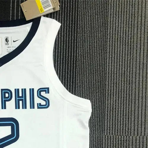 NBA Memphis Grizzies Round Neck White Jersey MORANT#12 S-XXL