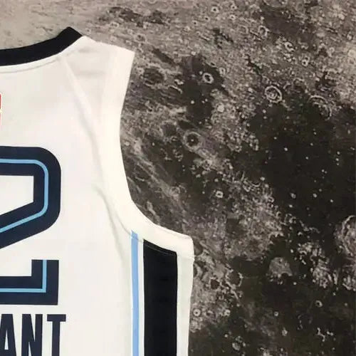 NBA Memphis Grizzies V-Neck White Jersey MORANT#12 S-XXL