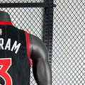 NBA Toronto Raptors V-Neck Black jersey INGRAM#3