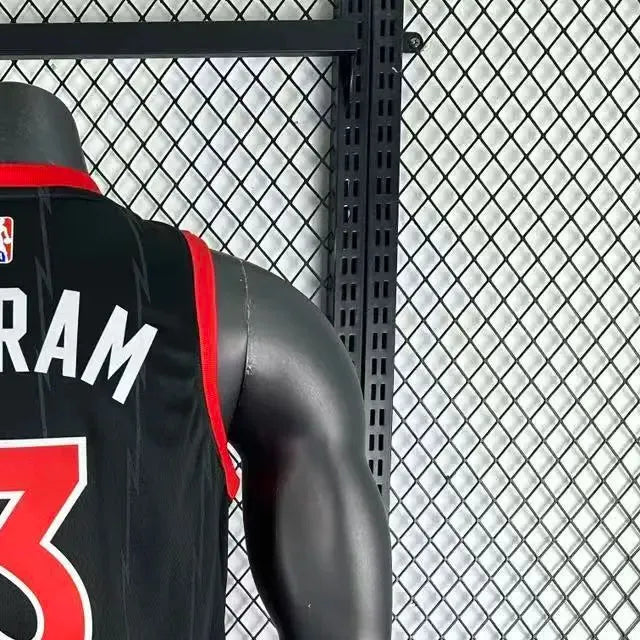 NBA Toronto Raptors V-Neck Black jersey INGRAM#3
