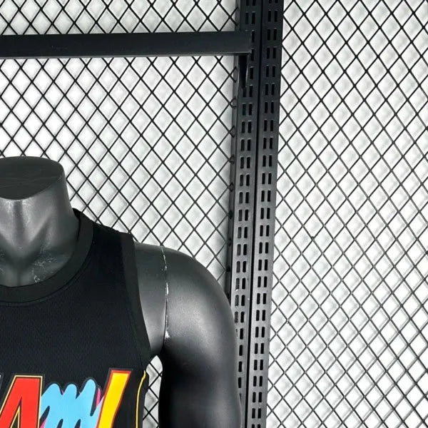 NBA Miami Hearts Round Neck Black 75th Anniversary Jersey JAQUEZ JR.#11 S-XXL
