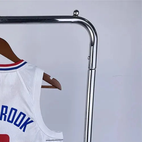 NBA Los Angeles Clippers 2023 V-Neck White Jersey WESTBROOK#0 S-XXL