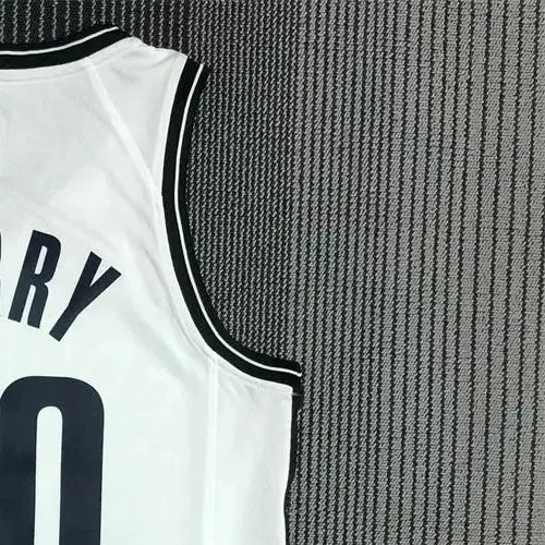 NBA Brooklyn Nets V-Neck White 75th Anniversary Jersey CURRY#30 S-XXL