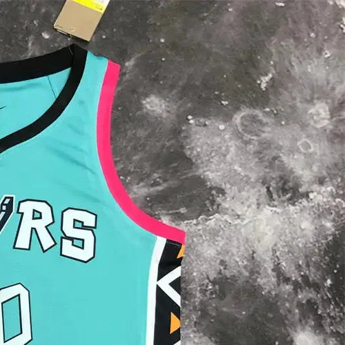NBA San Antonio Spurs V-Neck Cyan jersey GINOBILI#20 S-XXL