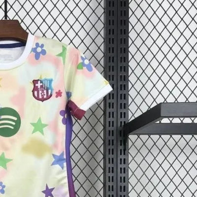 202526 Barcelona Flower Special Edition jersey kids Kits size 16-28