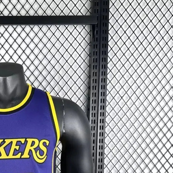 NBA Los Angeles Lakers Dončić#77 2025 Round Neck Purple Jersey S-XXL