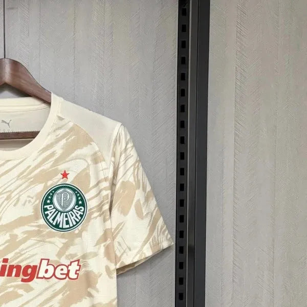 202627 Palmeiras Beige Jersey Fan Version