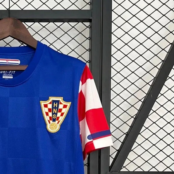 Retro Croatia 2010 Awat Blue jersey Fan Version