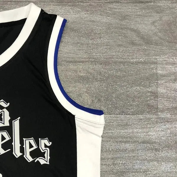 NBA Los Angeles Clippers V neck Black Jersey LEONARD#2 S-XXL