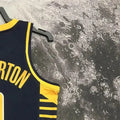 NBA Indiana Pacers V-Neck Black Jersey HALIBURTON#0 S-XXL