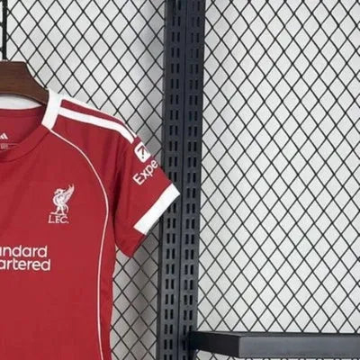 202526 Liverpool Home jersey Kid Kits Size 16-28