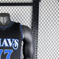 NBA Dallas Mavericks 2024 V-Neck Black Jersey DONCIC#77 S-XXL