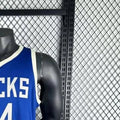 NBA Milwaukee Bucks 2025 V-Neck City Edition Blue jersey ANTETOKOUNMPO#34 S-XXL