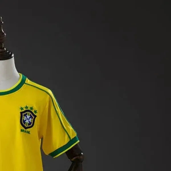 Retro 1998 Brazil Home Kid Kits