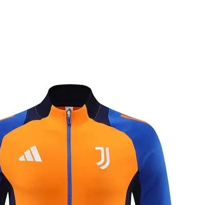 2024 Juventus Orange Jacket Training Suit Set Football Team Shirt Sports Fashion