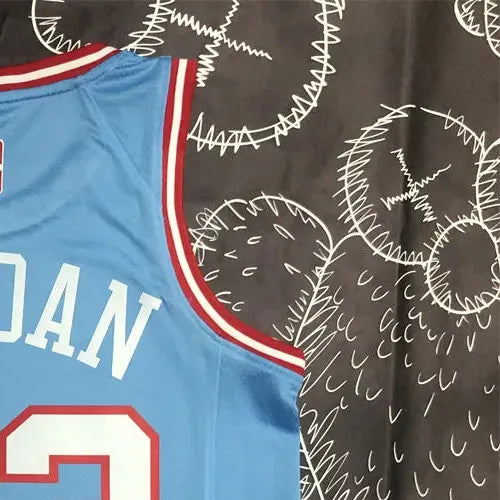 NBA Chicago Bulls Round Neck Blue Jersey JORDAN#23 S-XXL