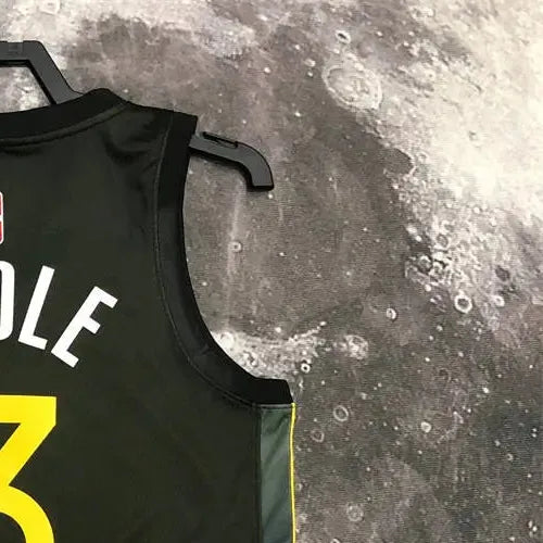 NBA Golden State Warriors V-Neck Black City Edition Jersey POOLE#3 S-XXL