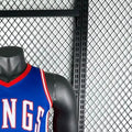 NBA Scaramento Kings 2024 V-Neck City Edition Blue jersey FOX#5 S-XXL