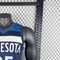 NBA Minnesota Timberwolves 2023 V-Neck Black Jersey ROSE#25 S-XXL