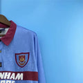 Retro West Ham United 9597 away long sleeve jersey Fan Version