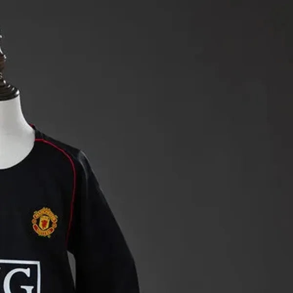 Retro Manchester United 200708 Away Kid Kits Long Sleeve
