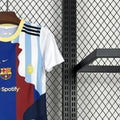 202526 BarcelonaInter MiamiPSGArgentina Messi 10 Commemorative Edition all club mix jersey Kid Kits Size 16-28