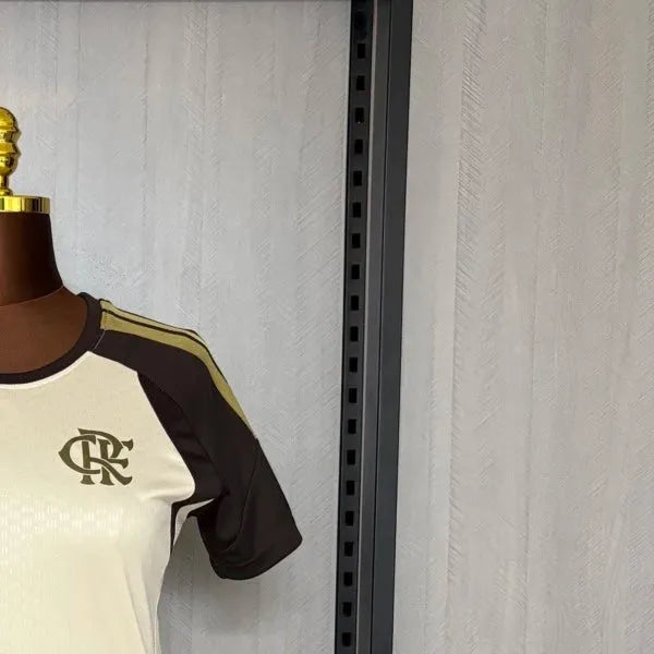 Women's 202627 Flamengo Training Beige Jersey
