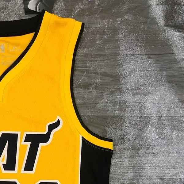 NBA Miami Hearts V-Neck Yellow Jersey BUTLER#22 S-XXL