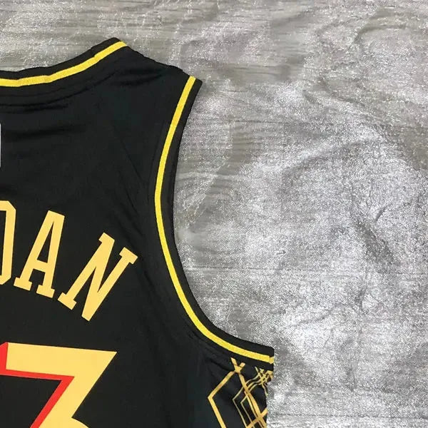 NBA Chicago Bulls Round neck Black Jersey JORDAN#23 S-XXL