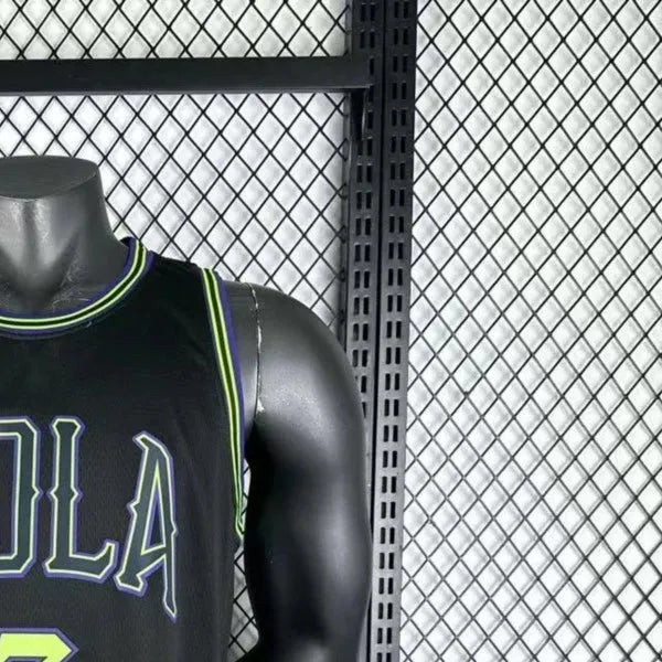 NBA New Orleans Pelicans 2024 City Edition Round Neck Black jersey POOLE#3 S-XXL