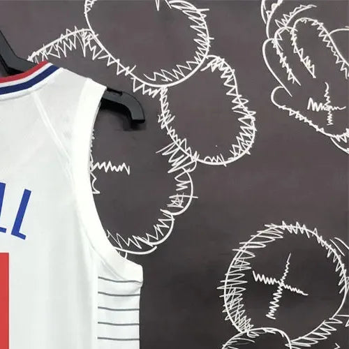 NBA Los Angeles Clippers V-Neck White Anniversary Jersey WALL#11 S-XXL