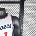 NBA Los Angeles Clippers 2425 Round Neck White Jersey HARDEN#1 S-XXL