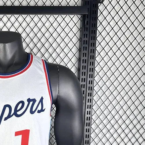 NBA Los Angeles Clippers 2425 Round Neck White Jersey HARDEN#1 S-XXL