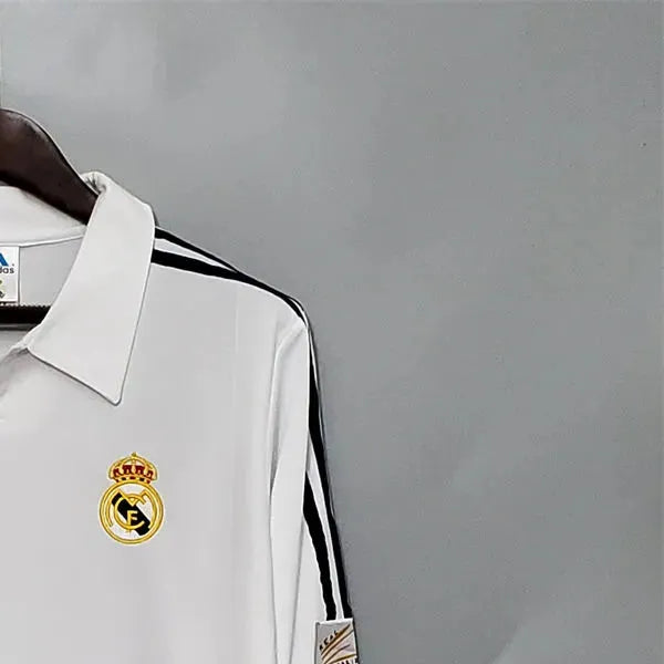 Retro Real Madrid 2002 Home jersey Home Long Sleeves Fan Version