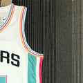 NBA San Antonio Spurs V-Neck White 75th Anniversary jersey DUNCAN#21 S-XXL