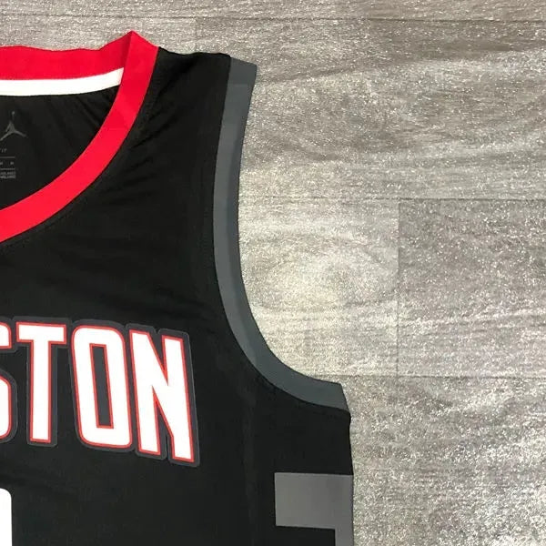 NBA Houston Rockets V neck Balck Jersey McGRADY#1 S-XXL