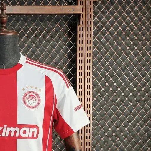 202526 Olympiacos Home Jersey Fan Version