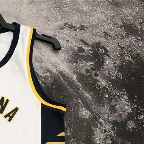 NBA Indiana Pacers V-Neck White Jersey HALIBURTON#0 S-XXL