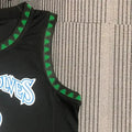 NBA Minnesota Timberwolves Round Neck Black Jersey MARBURY#3 S-XXL