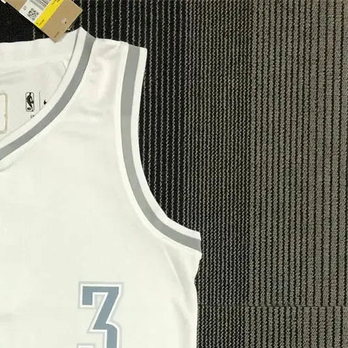NBA Oklahoma City Thunder V-Neck White 75th Anniversary Jersey PUAL#3 S-XXL