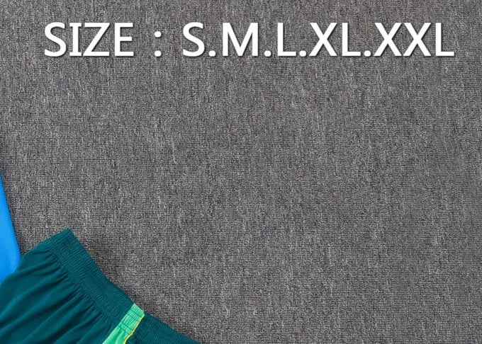 2026 Brazil Sky blue Long-sleeved half-pull training kit