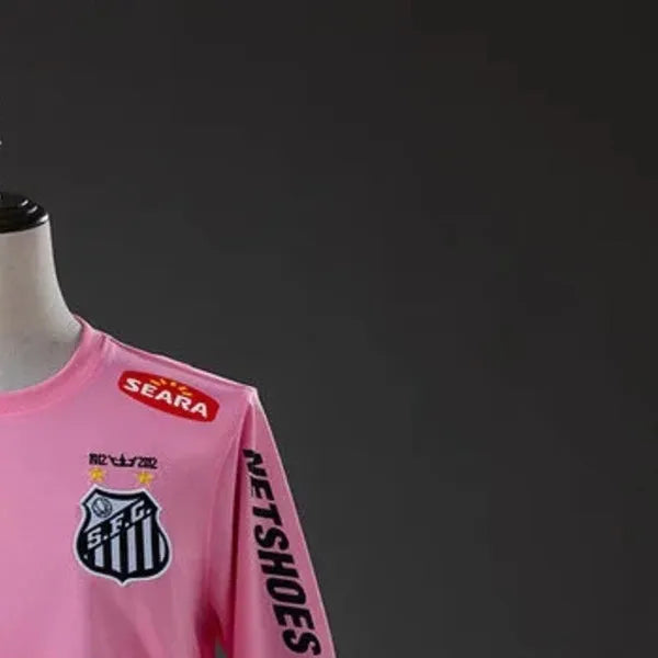 Retro Santos 2012 Pink Jersey Long Sleeve Fan Version