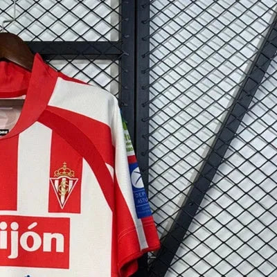Retro Sporting Gijon 0809 Home jersey Fan Version