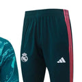2026 Real Madrid Dark green Long-sleeved half-pull training kit